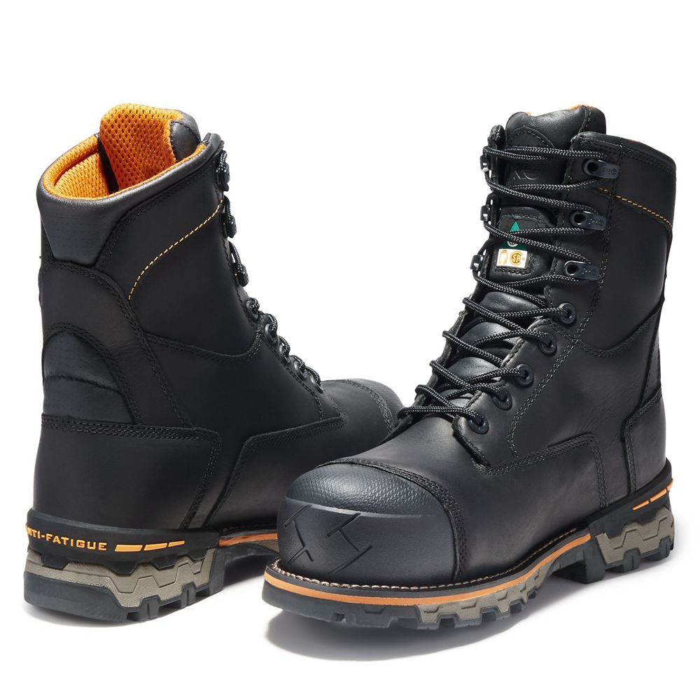 Botas de Trabajo Timberland Hombre Pro® Boondock 8\" Comp Toe Negras - Chile XBM-831960